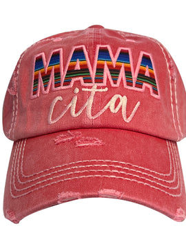 MAMACITA Coral Vintage baseball cap