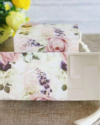 Pink Rose Garden  Pattern Gift Box, Paper Gift Packaging Box