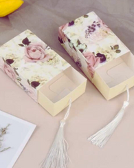 Pink Rose Garden  Pattern Gift Box, Paper Gift Packaging Box