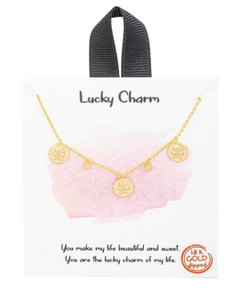 Lucky Charm Gold Tone Necklace