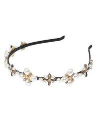 Flower Pearl Studded Headband