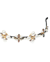 Flower Pearl Studded Headband