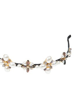 Flower Pearl Studded Headband