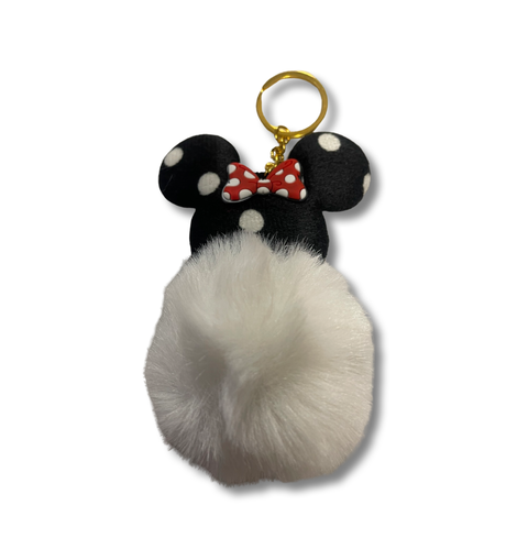 Minnie Mouse puff key chain